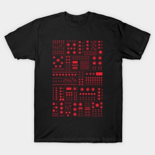 Modular Synthesizer Red T-Shirt